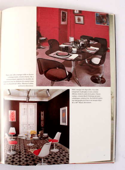 Livre Vintage "Intérieurs Actuels" – Décoration Design Rétro