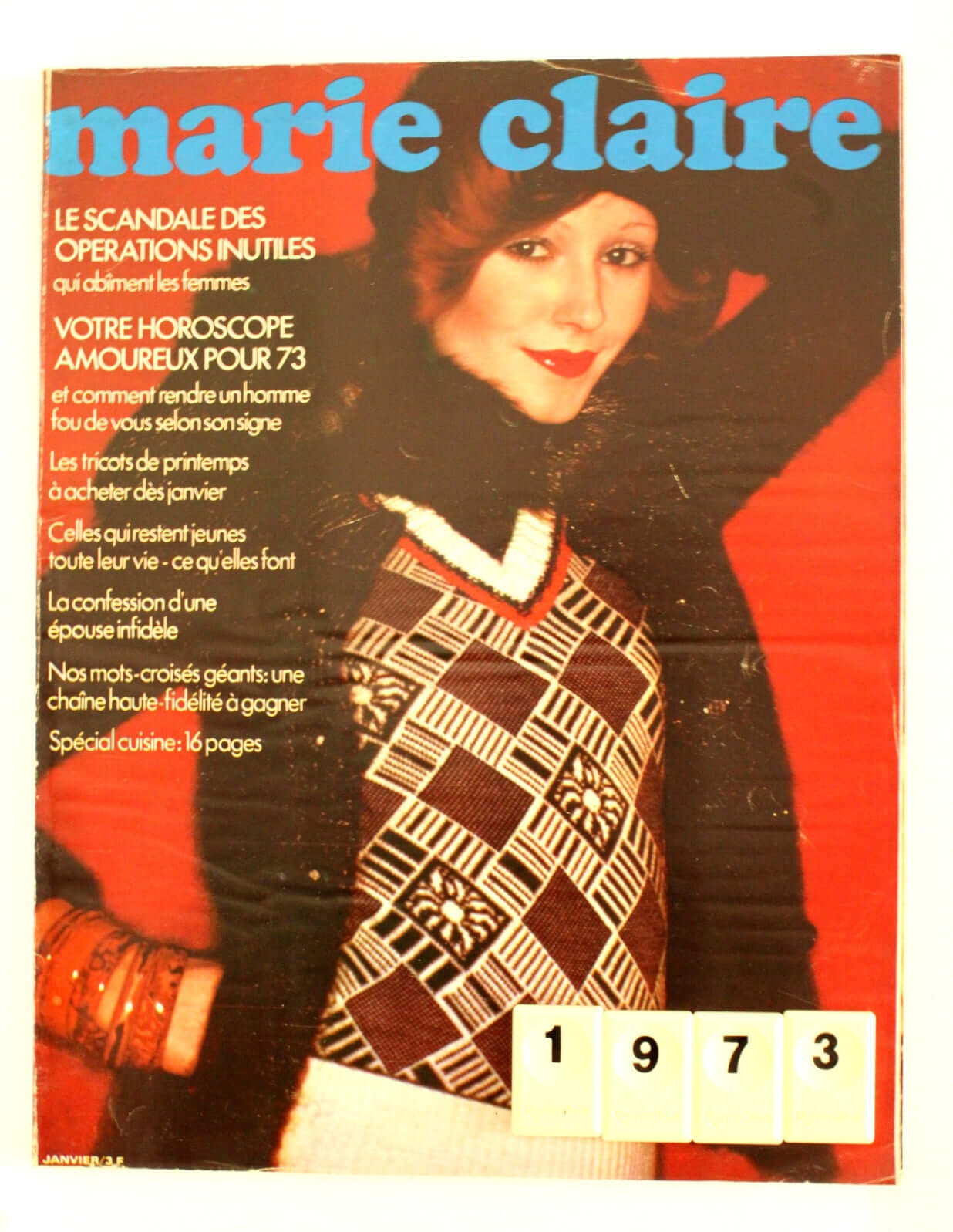 Magazines Marie-Claire années 60-70 vintage