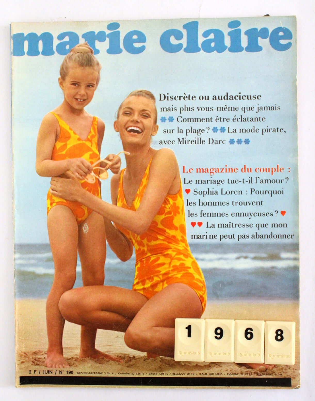 Magazines Marie-Claire années 60-70 vintage