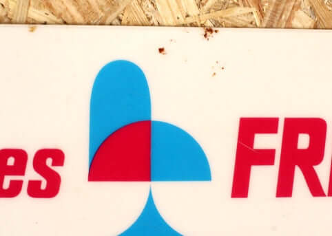 Panneau publicitaire glaces Frigécrème