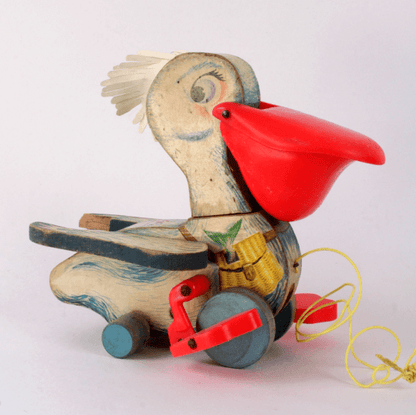 Pélican à Tirer "Big Bill" – Jouet Vintage Fisher-Price