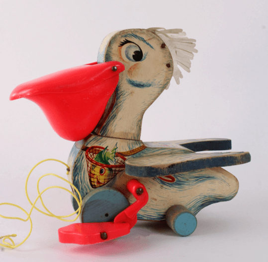 Pélican à Tirer "Big Bill" – Jouet Vintage Fisher-Price