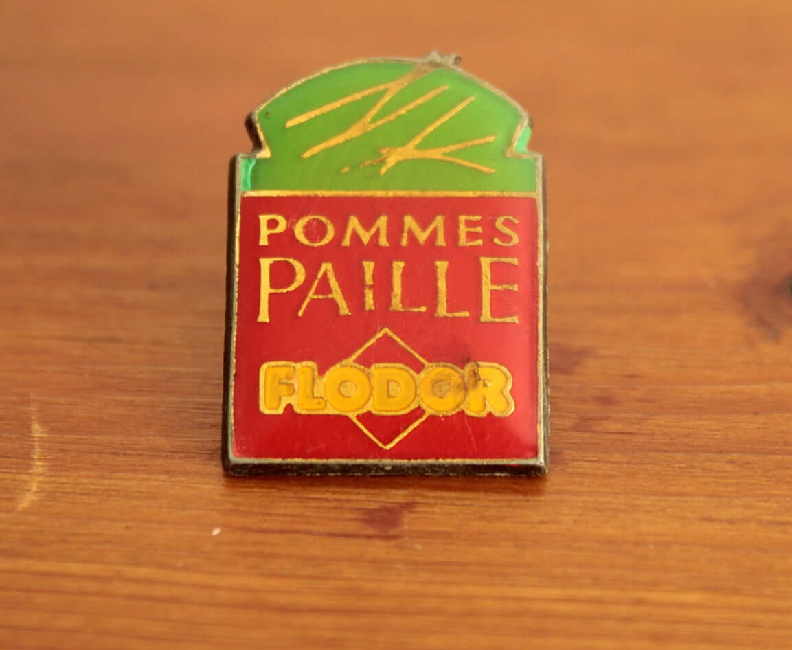 Vintage Pin's publicitaire chips Flodor