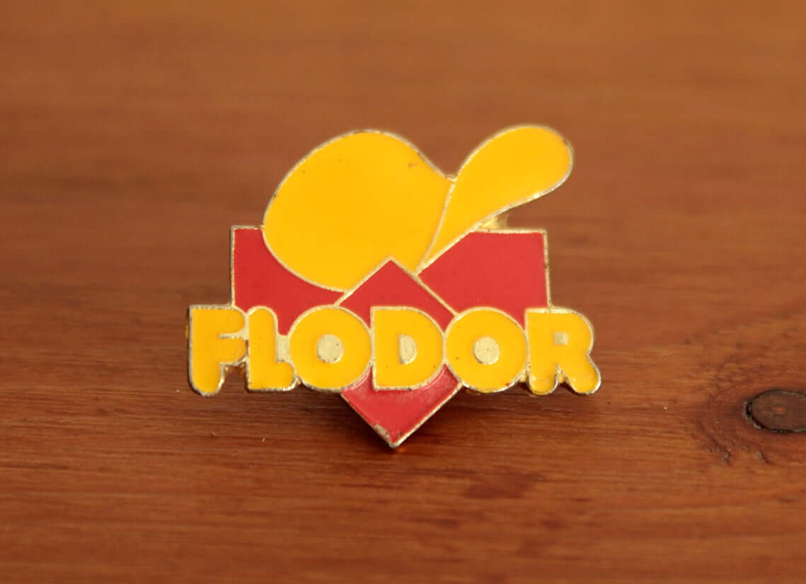 Vintage Pin's publicitaire chips Flodor