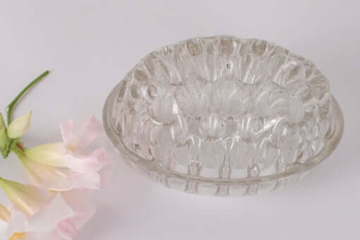 Grand pique-fleurs ovale vintage