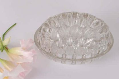Grand pique-fleurs ovale vintage