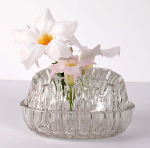 Grand pique-fleurs ovale vintage