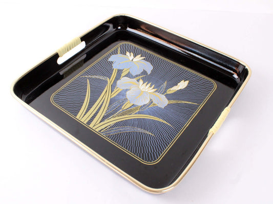 Plateaux japonais noirs laqués