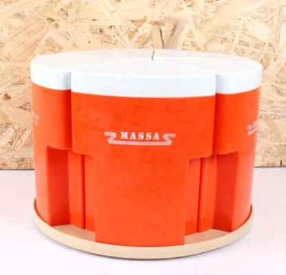 Plateau tournant et boîtes à épices vintages