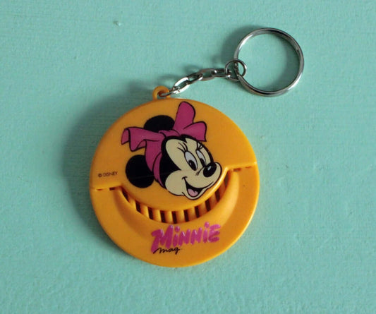 Vintage Porte-clé publicitaire Minnie mag Disney