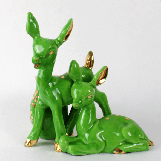 Porte-crayon vintage en céramique