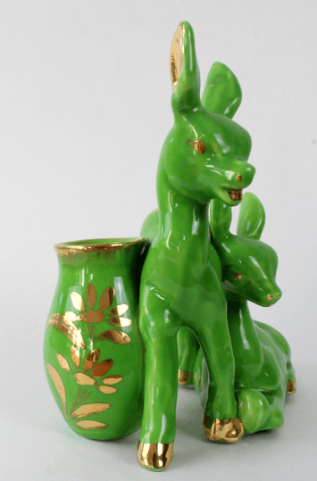 Porte-crayon vintage en céramique