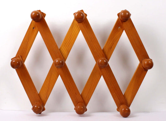 Porte-manteau mural vintage style accordéon