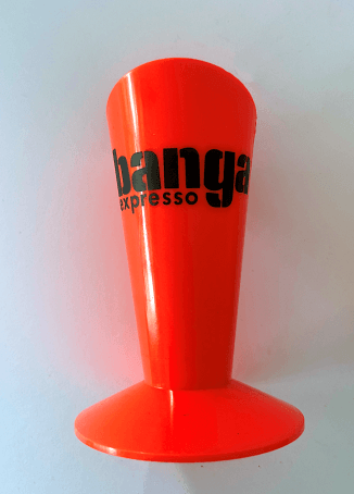 Porte-paille Banga vintage orange fluo en plastique