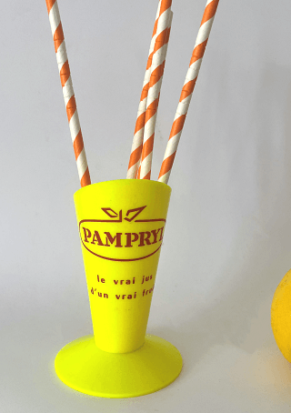 Objet publicitaire de bar Pampryl années 70 rétro