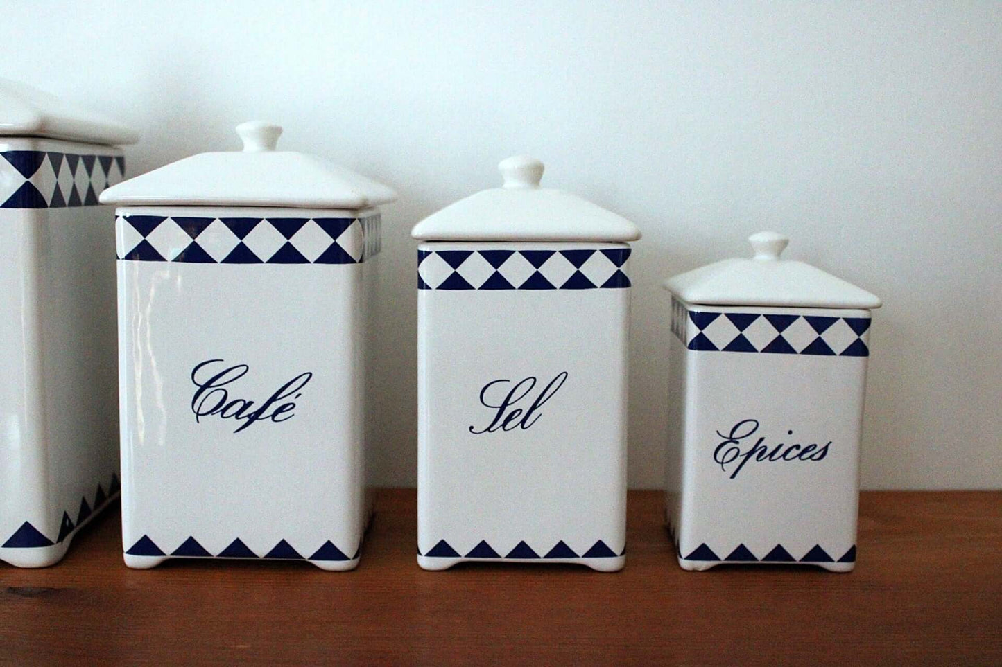 Vintage Pots à épices en faïence