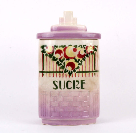 Vintage Pot à sucre ancien en céramique