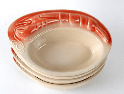 Ramequins écrevisse en céramique vintage