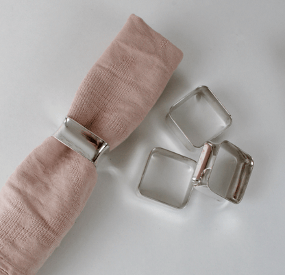 Ronds de serviette inox vintage