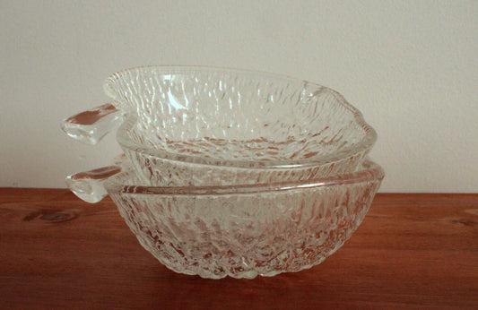 Vintage Saladier en verre forme Pomme