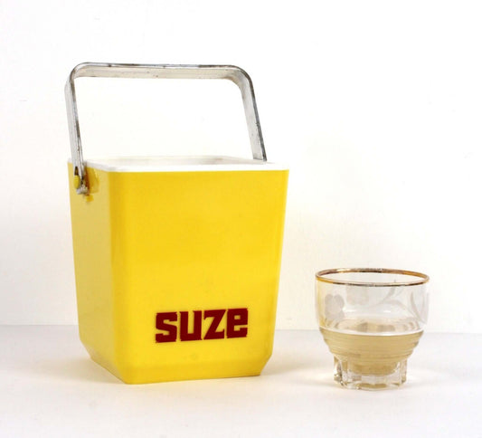 Seau à glaçons vintage Suze jaune