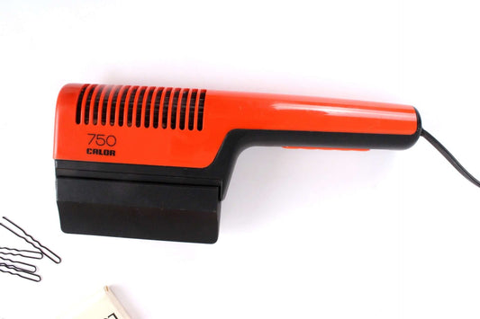 Vintage Sèche cheveux Calor orange vintage