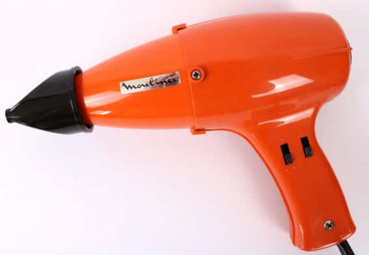 Sèche-cheveux orange Moulinex vintage