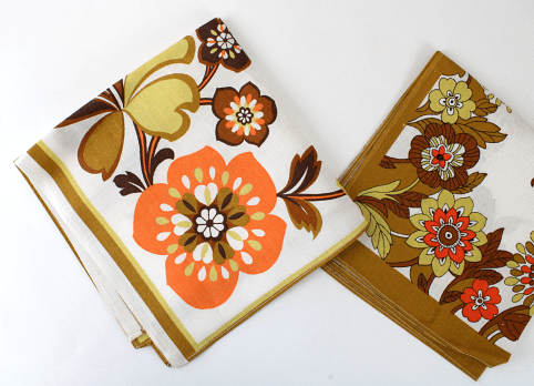 serviettes-table-vintage-fleuries-annees-70