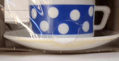 Service de 4 Tasses & Sous-Tasses Arcopal Polka neuf