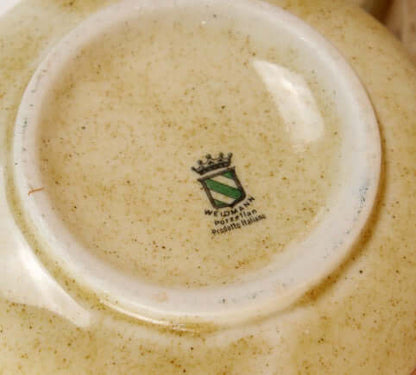 Tasses en céramique vintages fleuries années 70