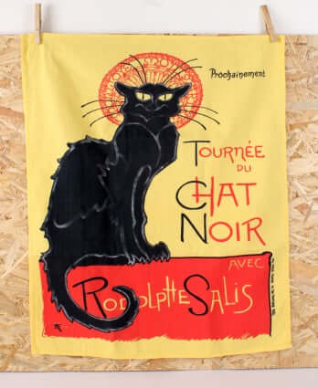 Torchon publicitaire Au chat noir