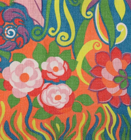 Torchon coloré psychédélique vintage