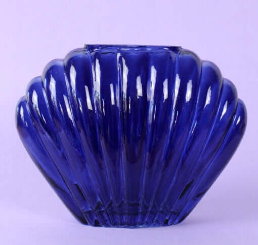 Vase coquillage en verre