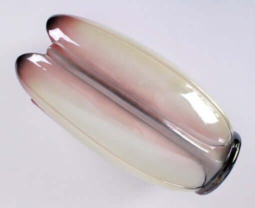 Grand vase vintage irisé en céramique