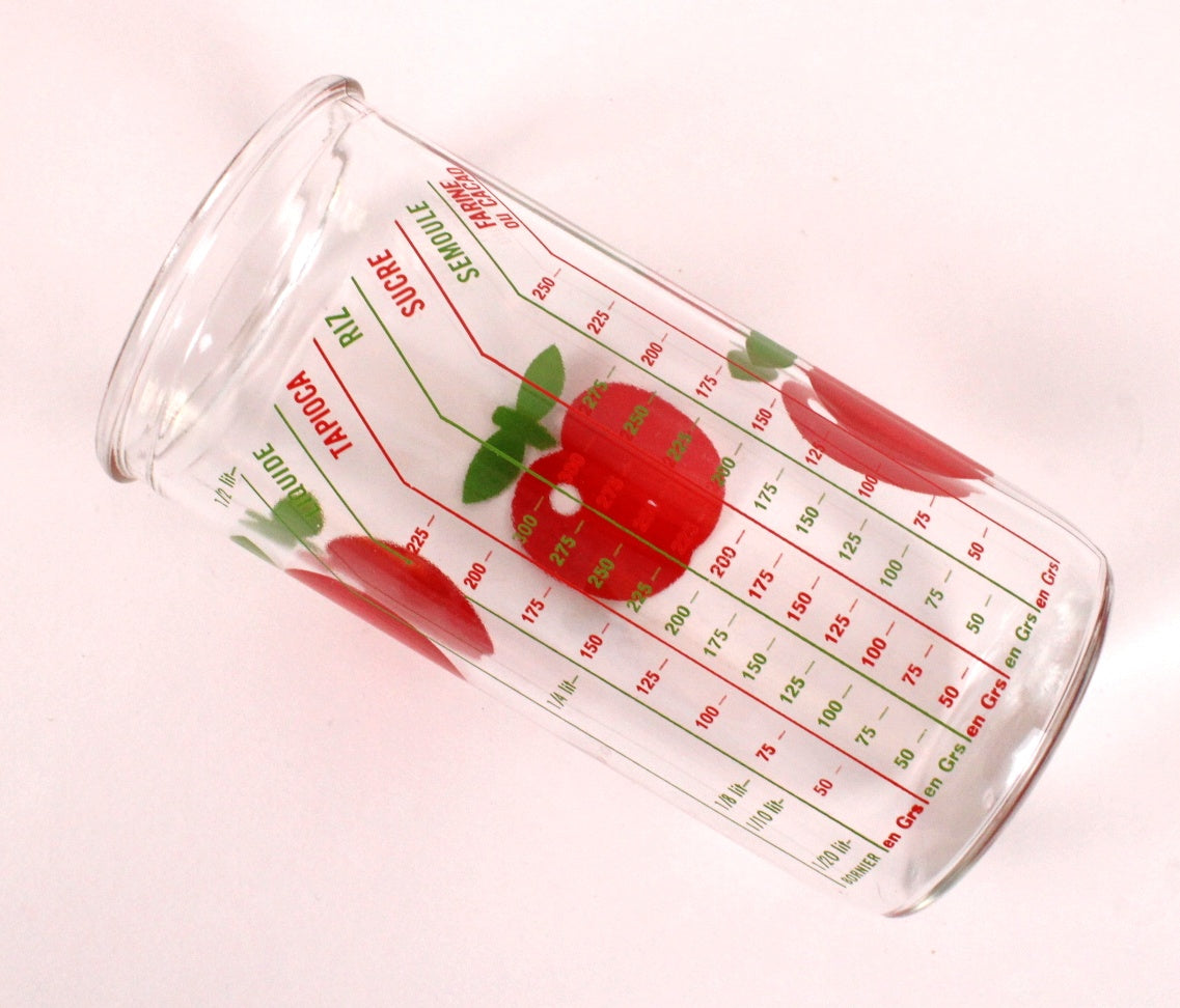 Verre mesureur Henkel pommes rouges