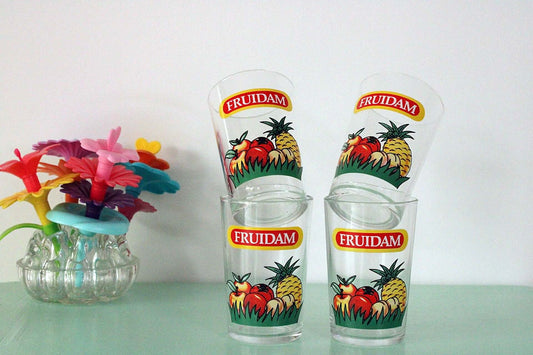 Vintage Verres à jus de fruits Fruidam