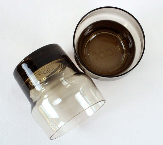 Verres fumés Mobil vintages