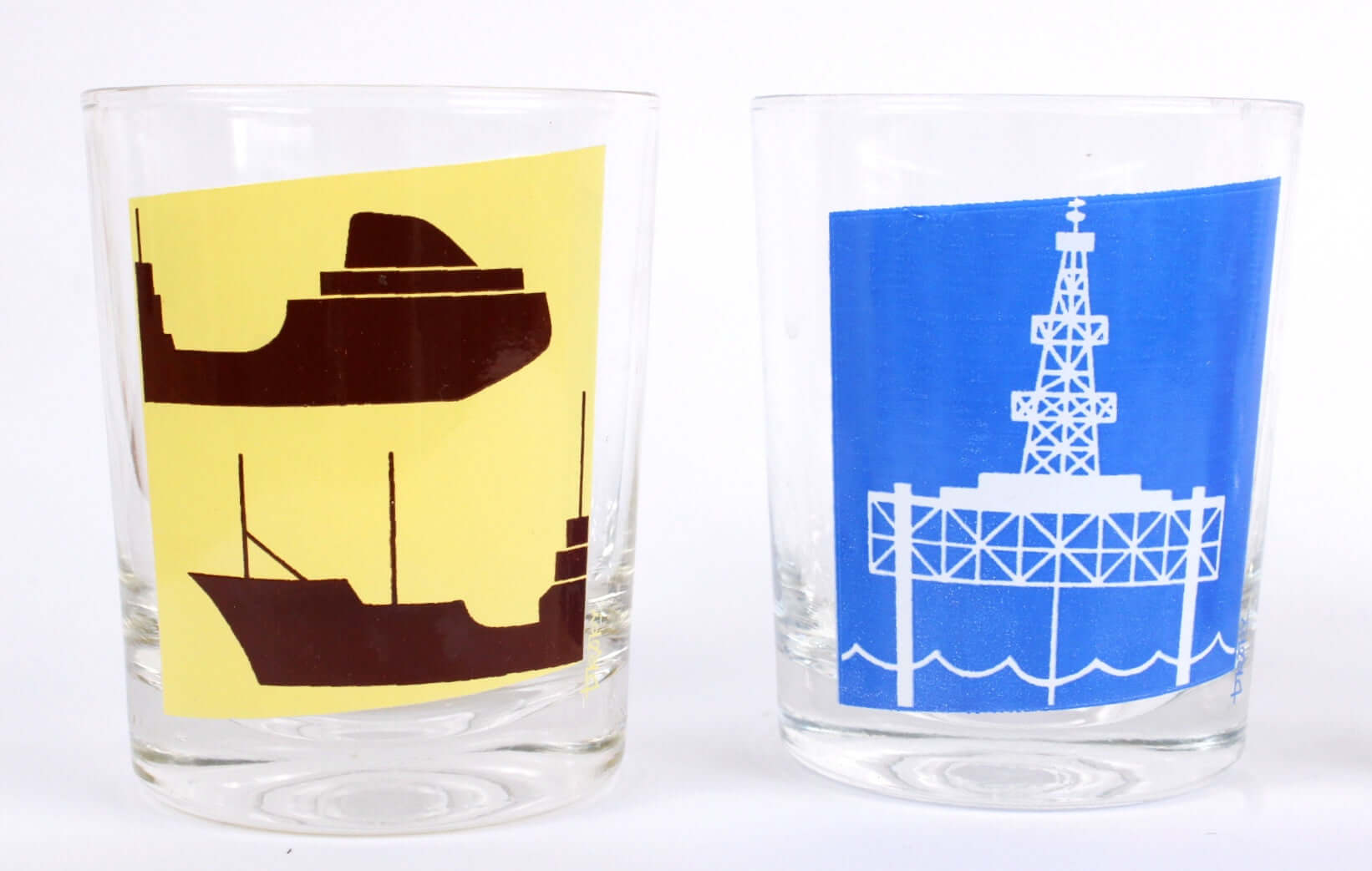 Vintage Verres publicitaires BP