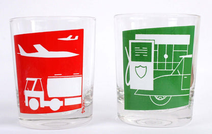 Vintage Verres publicitaires BP