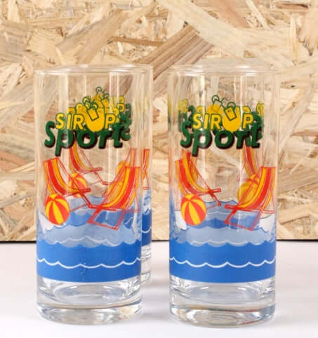 Verres vintages Sirop Sport