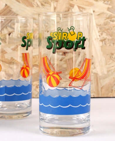 Verres vintages Sirop Sport